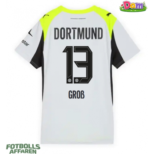 Borussia Dortmund Pascal Gross #13 Bortatröja Kvinnor 2025-26 Kortärmad